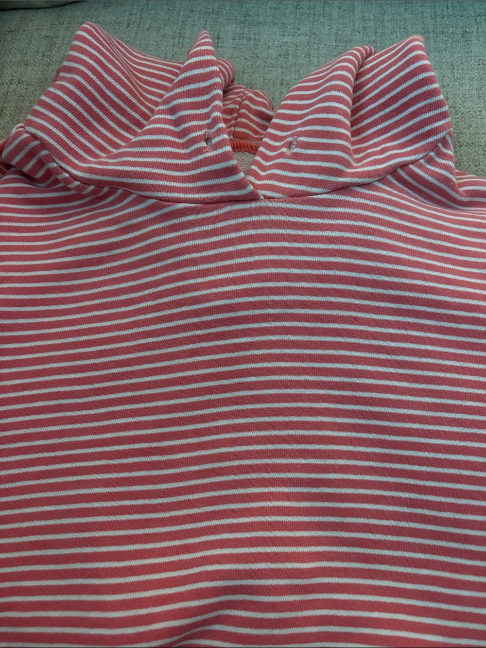 American Eagle Outfitters Pink & White Striped Hoodie - Picture 2 of 2